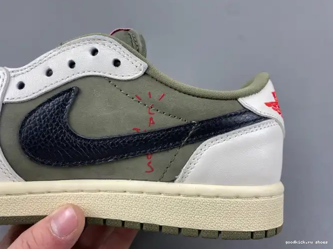 Rep 1 X SCOTT LOW TRAVIS AIR MEDIUM DM7866-200 OLIVE OG JORDAN 0612